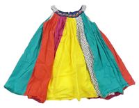 Farebné pruhované šaty s bodkami M&S