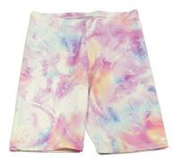 Farebné batikované elastické kraťasy Matalan
