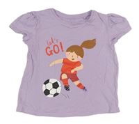 Lila tričko s fotbalistkou Tu