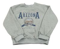 Sivá melírovaná mikina s horami Arizona