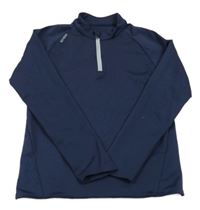 Tmavomodrá funkční běžecká mikina Kipsta