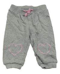 Šedé tepláky se srdíčky Liegelind