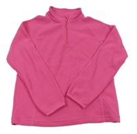 Ružová fleecová mikina