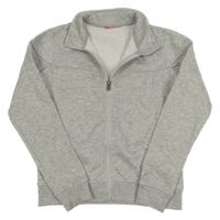 Sivá melírovaná prepínaci mikina s logom La Gear