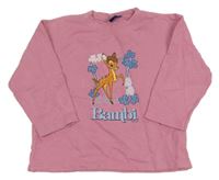 Ružová mikina s Bambim Disney