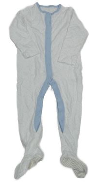 Bílo-modrý overal s puntíky Dunnes