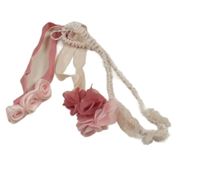 Nové - 3x - Růžová čelenka s kytičkami