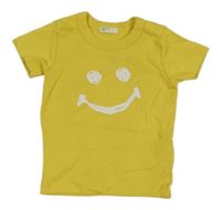 Žluté tričko se smajlíkem Benetton 