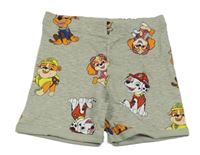Béžové melírované bavlnené kraťasy s Paw Patrol H&M