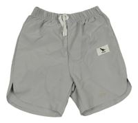 Sivé športové kraťasy s nášivkou Shein