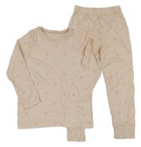 Broskvové pyžamo s puntíky George