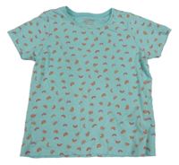 Tyrkysové tričko s duhami Primark
