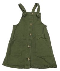 Khaki rifľové prepínaci šaty Denim Co.