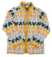 Bílo-žlutá propínací mikina s Mickeym Disney 