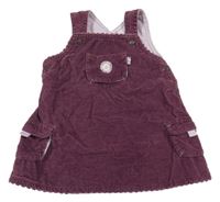 Fialové menšestrové šaty s nášivkou H&M