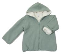 Khaki pletený zateplený svetr s kapucí LC Waikiki