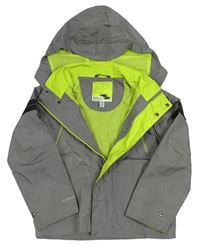 Sivá šušťáková outdoorová jarná bunda s odopínacíá kapucňou REGATTA