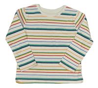 Bílo-barevné pruhované triko St. Bernard