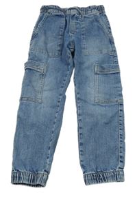 Modré cargo cuff rifle ZARA