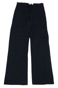 Tmavomodré slavnostní kalhoty 