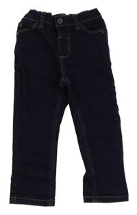 Tmavomodré teplákové rifle s autíčkem Next