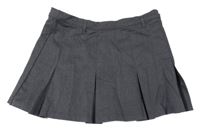 Tmavosivá skladaná sukňa H&M