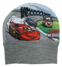 Sivo-svetlomodrá čapica s Cars Disney
