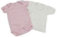 2set- Ružové body + Biele tričko Zeeman