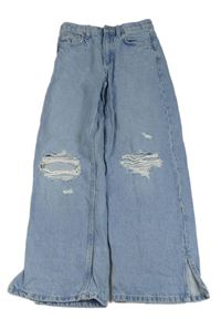 Svetlomodré wide leg rifle s vyšúchaním Primark