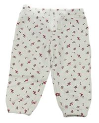 Bílé květované tepláky Primark