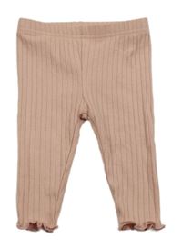 Nové - Staroružové rebrované legíny Shein