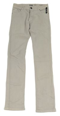 Světlešedé skinny rifle