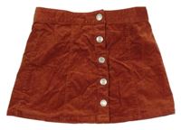 Hnedá menšestrová prepínaci sukňa Tex