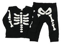 Černé pyžamo s kostrou H&M