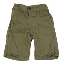 Khaki plátenné chino kraťasy Denim Co.