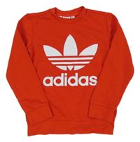 Červená mikina s logem Adidas