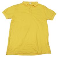 Horčicové polo tričko
