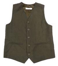 Hnědá společenská vesta 