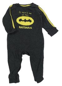 Tmavošedo-žlutý overal s Batmanem 