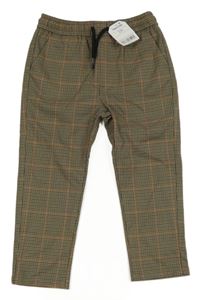 Nové - Hnědo-oranžové vzorované chino kalhoty Next