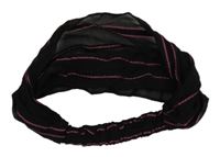 Černo-růžový lehký šátek 