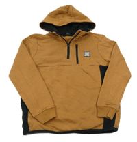 Hnedo-čierna mikina s kapucňou George