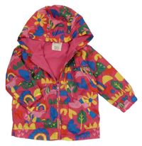 Ružovo-farebná šušťáková jarná bunda s kapucňou Matalan