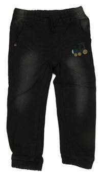 Čierne cuff rifle s vláčikom  Pep&Co