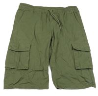 Khaki plátenné kraťasy s vreckami Chapter young