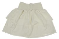 Biela ľahká vrstvená sukňa shein