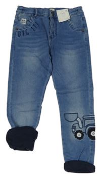 Nové - Modré podšité skinny rifle s bágrom F&F