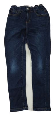 Tmavomodré skinny rifle Manor