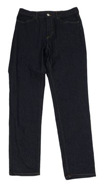 Tmavomodré slim fit rifle H&M