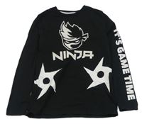 Černé triko s ninjou